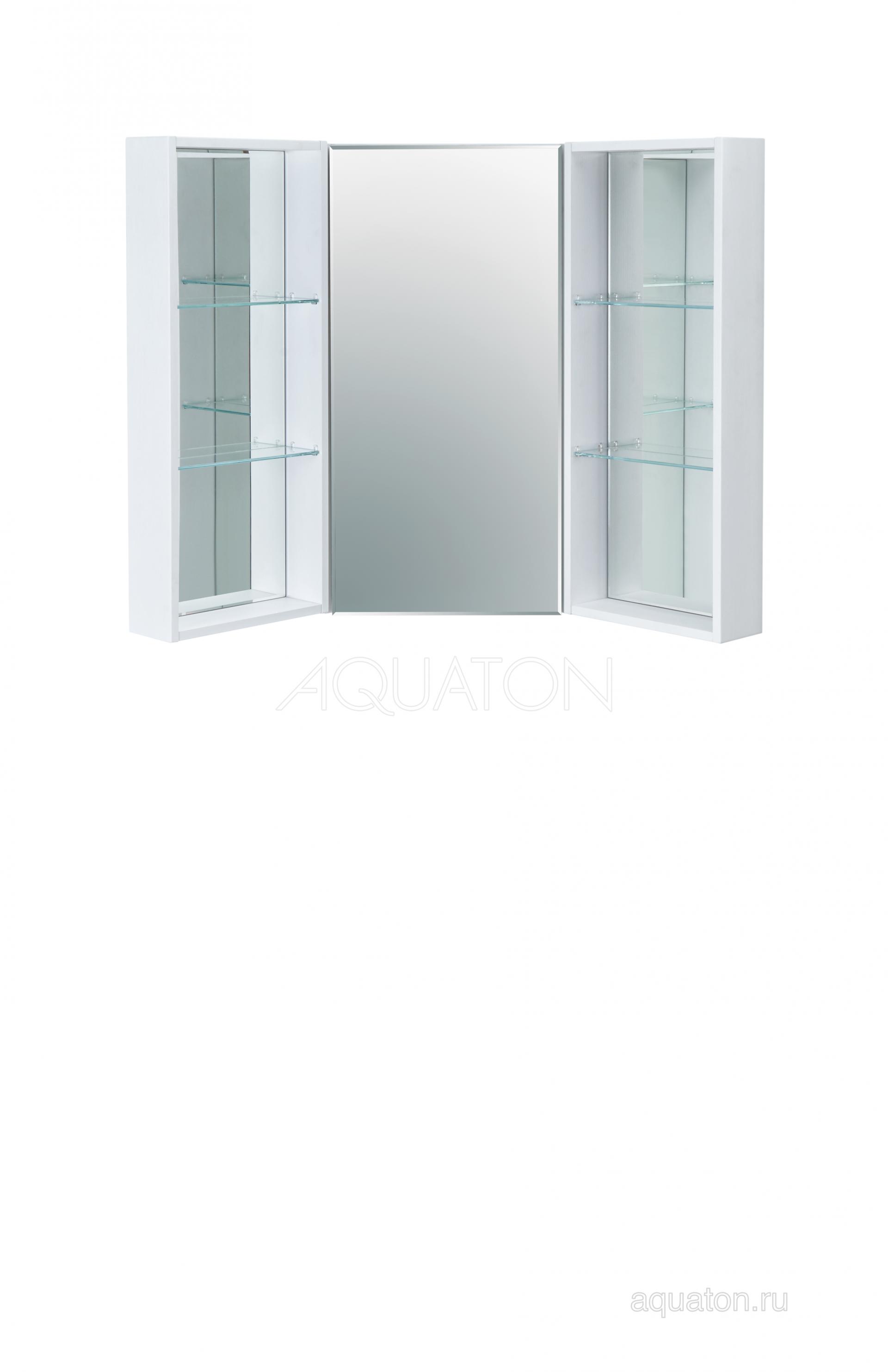 Зеркальный шкаф 40 см Акватон Кантара 1A205702ANW70 белый
