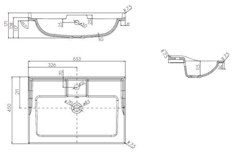 Тумба с раковиной Акватон Леон 65 1A1870K0LBPS0, дуб белый