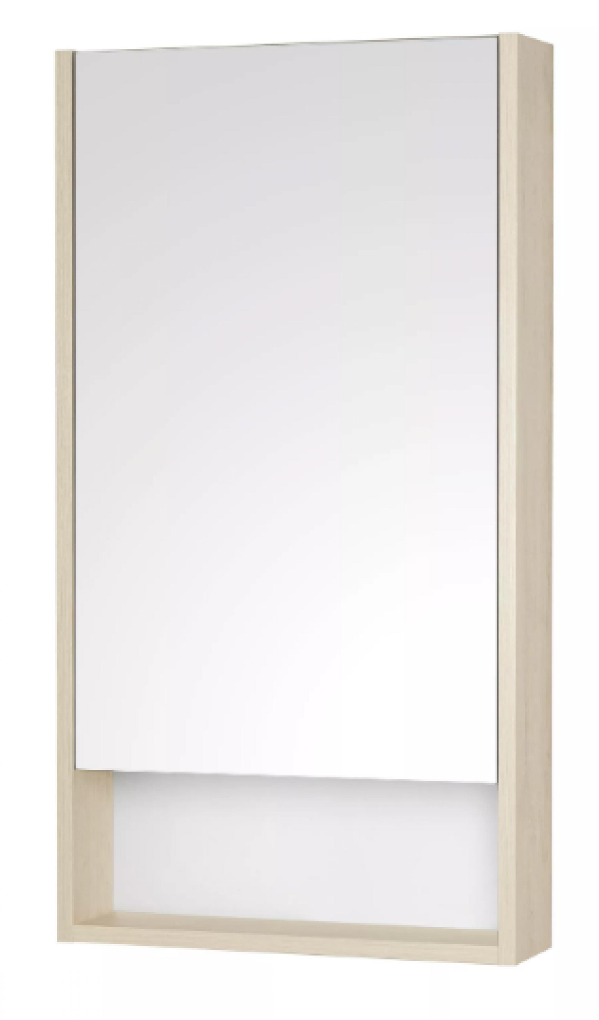 Зеркало-шкаф Акватон Сканди 45 1A252002SDB20, белый/дуб верона