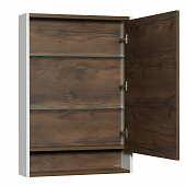Зеркальный шкаф 60 см Акватон Капри 1A230302KPDB0 коричневый